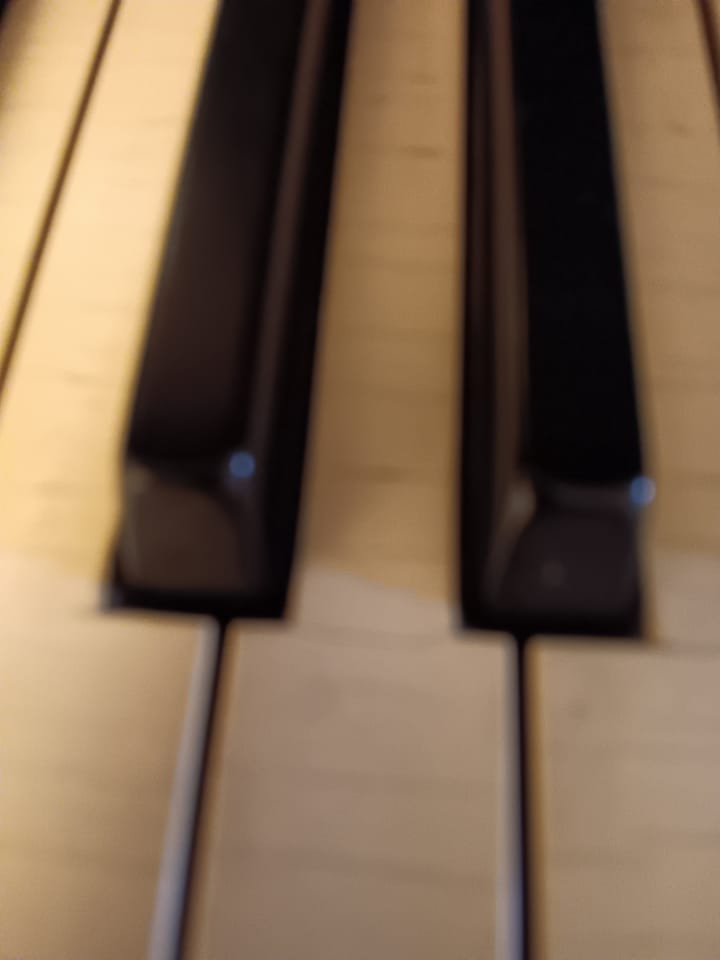 Sit at your piano and play