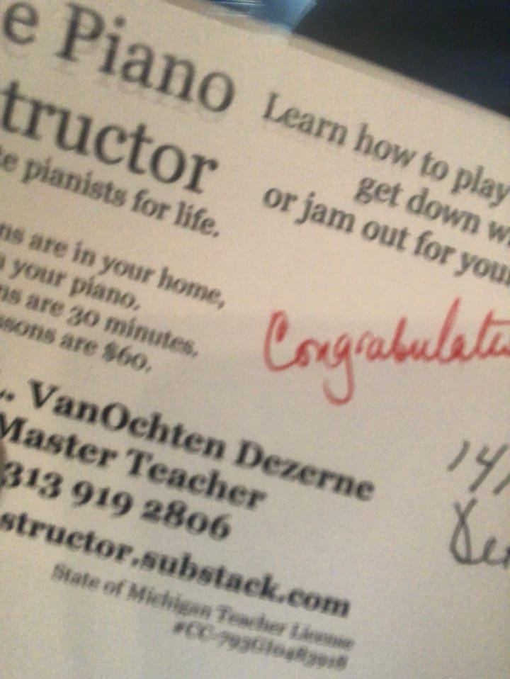 The Piano Instructor’s Students